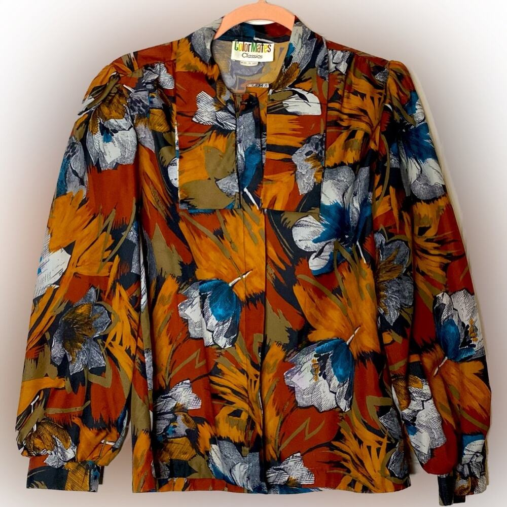 Colormates VTG Classics shirt Made in USA 100% polyester Modest‎ Cabin Life